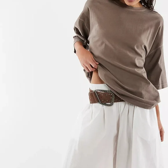 **NWOTS** FP X We The Free Perfect Oversized Tee In Dusted Cocoa. Size M. - Picture 1 of 10